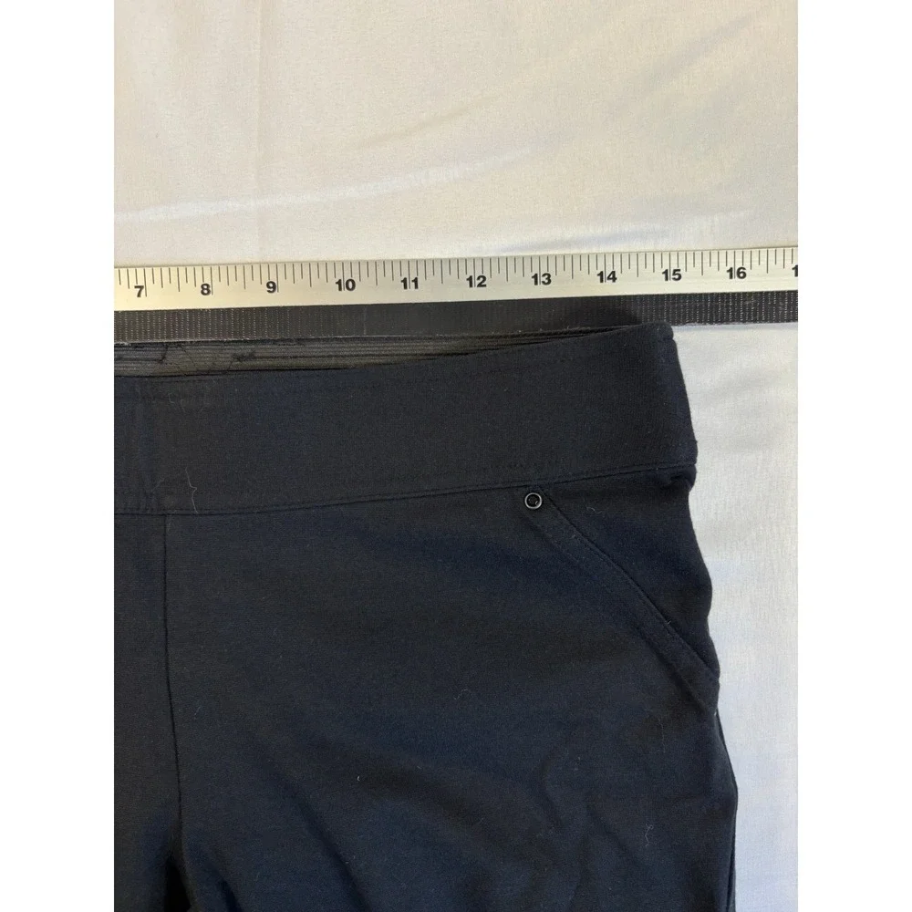 International Concepts Women's 6S Black Pull On Pants Workwear Stretch Trousers